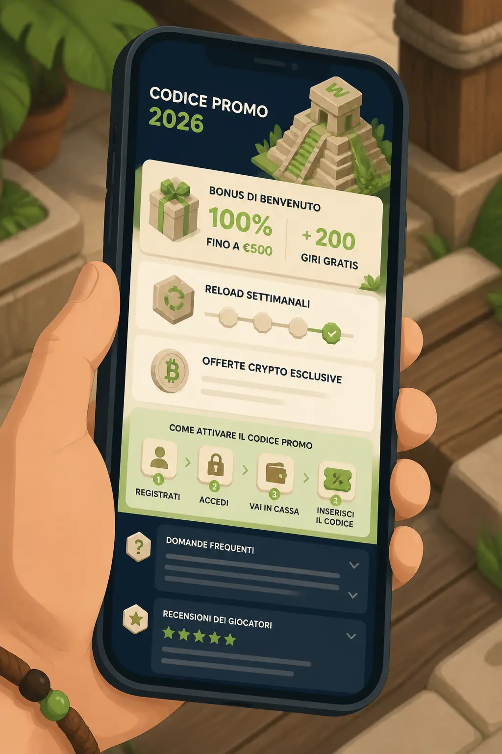 Wazamba Casino Codice Promozionale 2026 visual guide for Wazamba