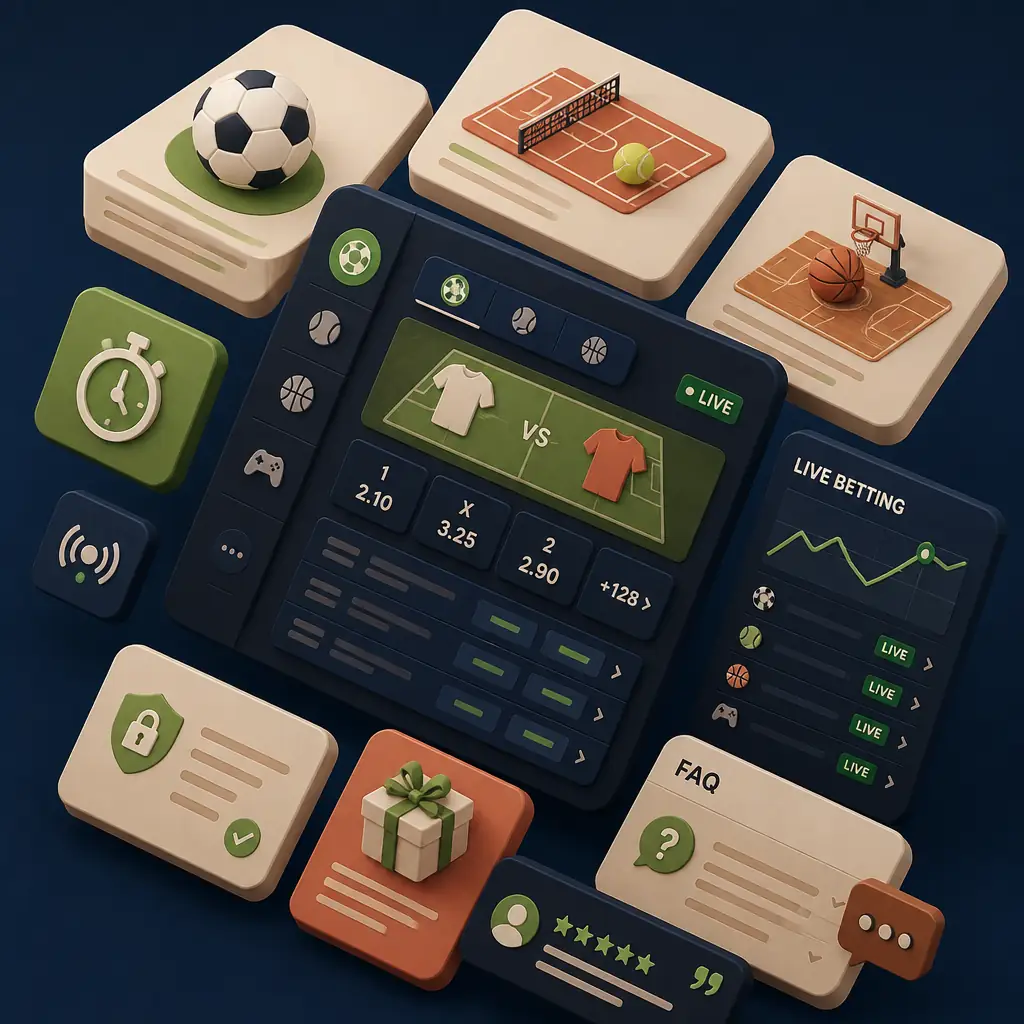 Wazamba Sport: scommesse calcio, tennis e live betting visual guide for Wazamba